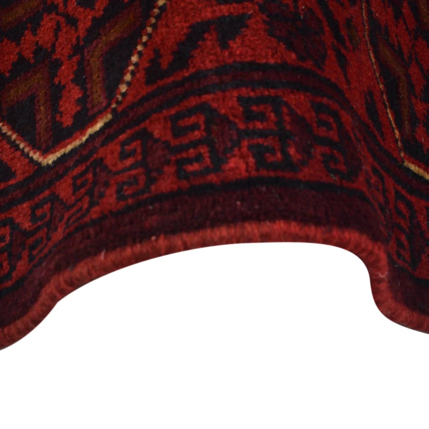 Red Khal Mohammadi Afghan Hand-knotted Rug (KM-411)