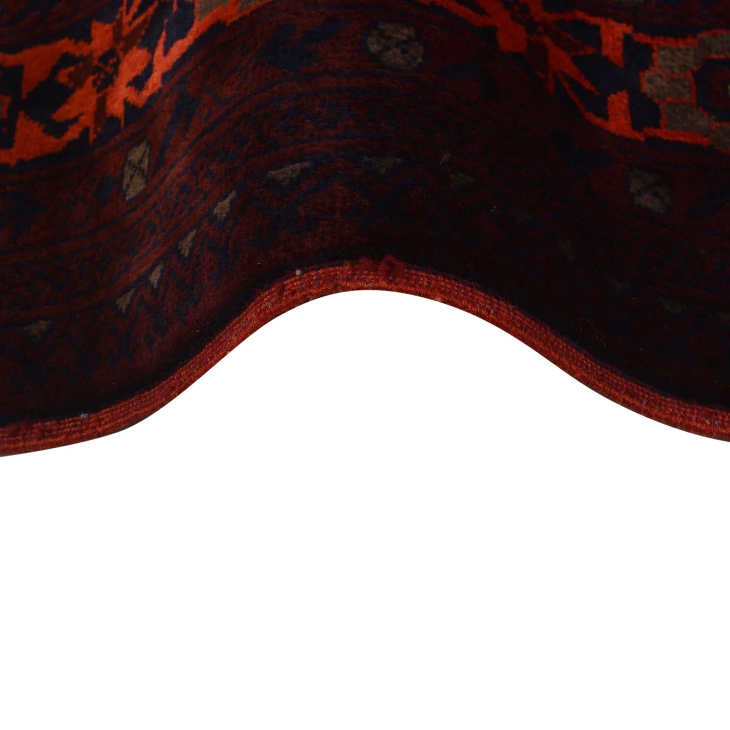 Red Khal Mohammadi Afghan Hand-knotted Runner (KM-414)