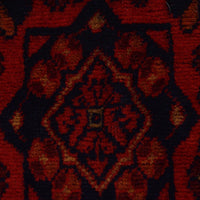 Red Khal Mohammadi Afghan Hand-knotted Runner (KM-415)