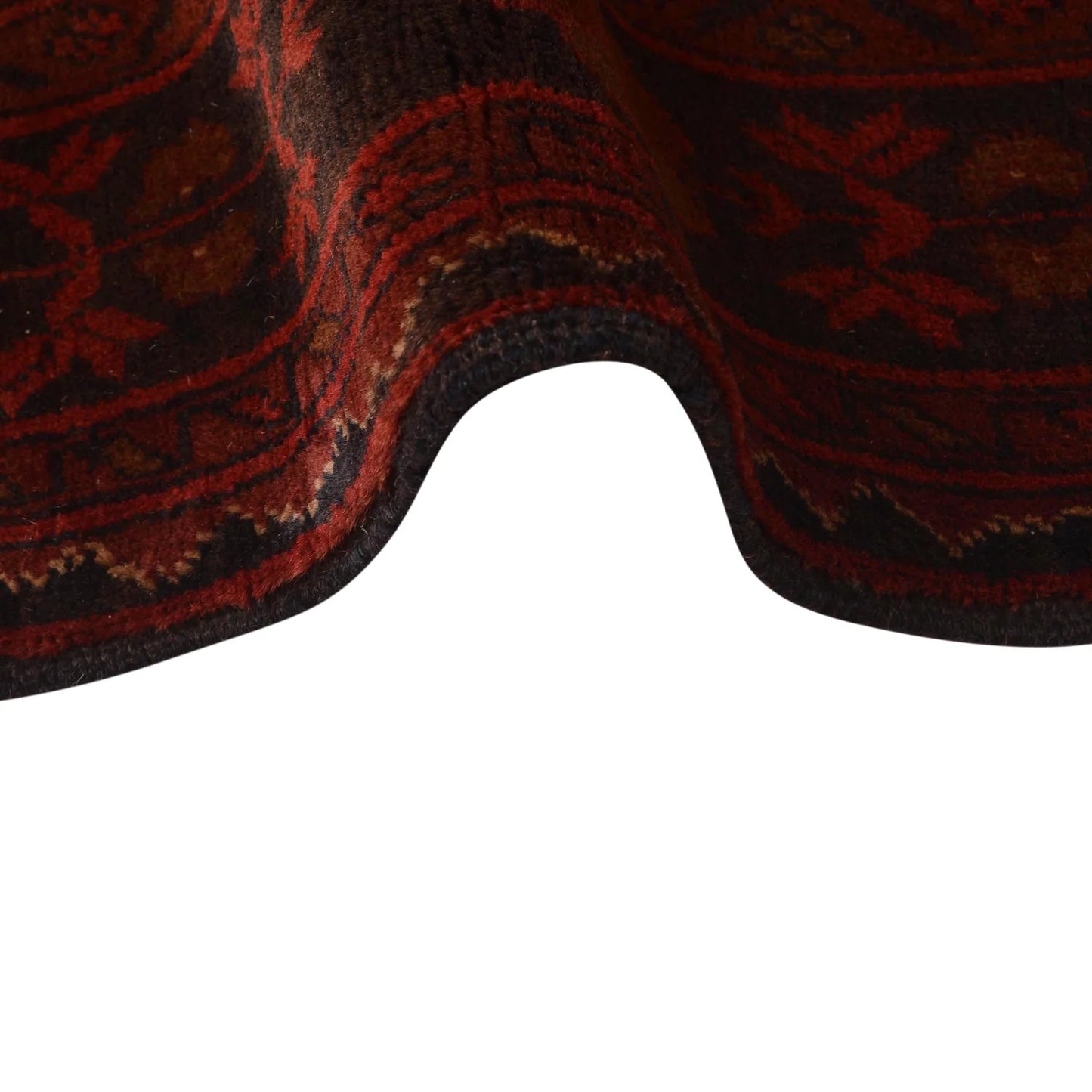 Red Khal Mohammadi Afghan Hand-knotted Runner (KM-416)