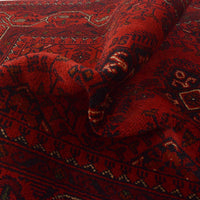Red Khal Mohammadi Afghan Hand-knotted Rug (KM-418)