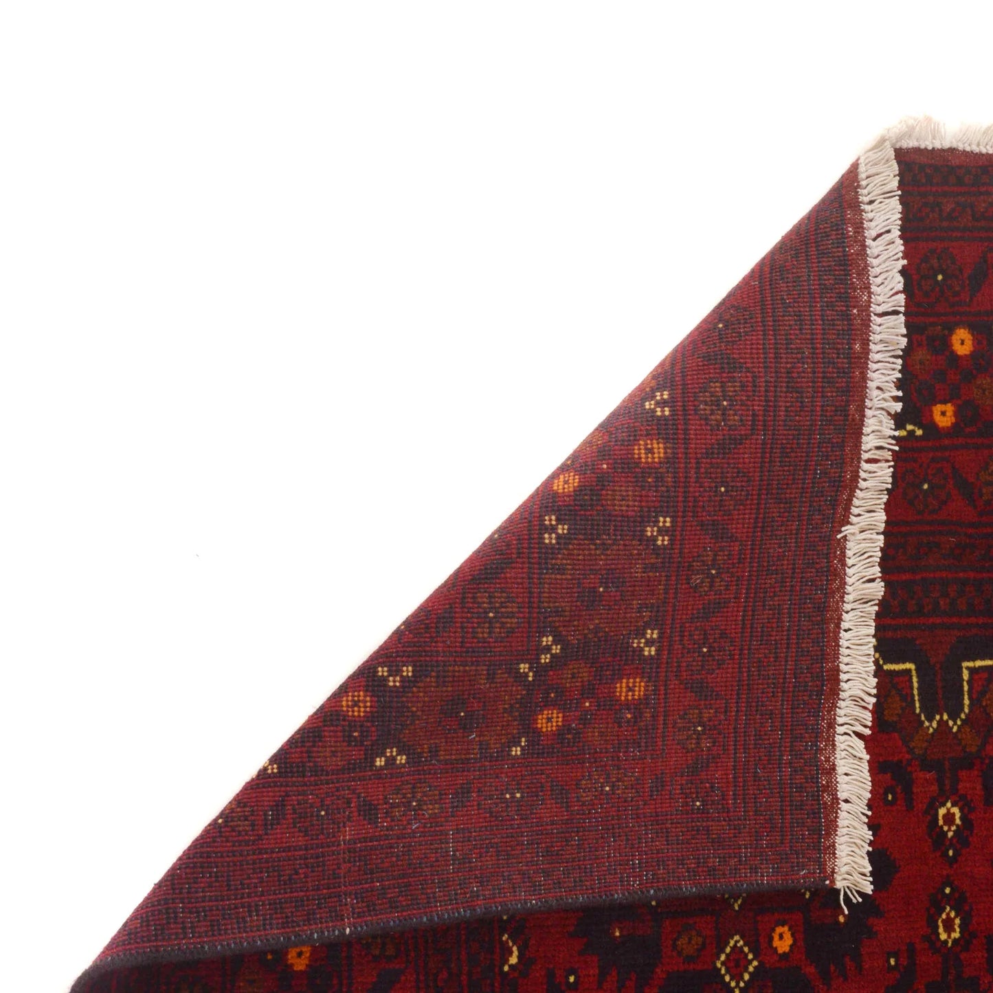 Red Khal Mohammadi Afghan Hand-knotted Rug (KM-419)