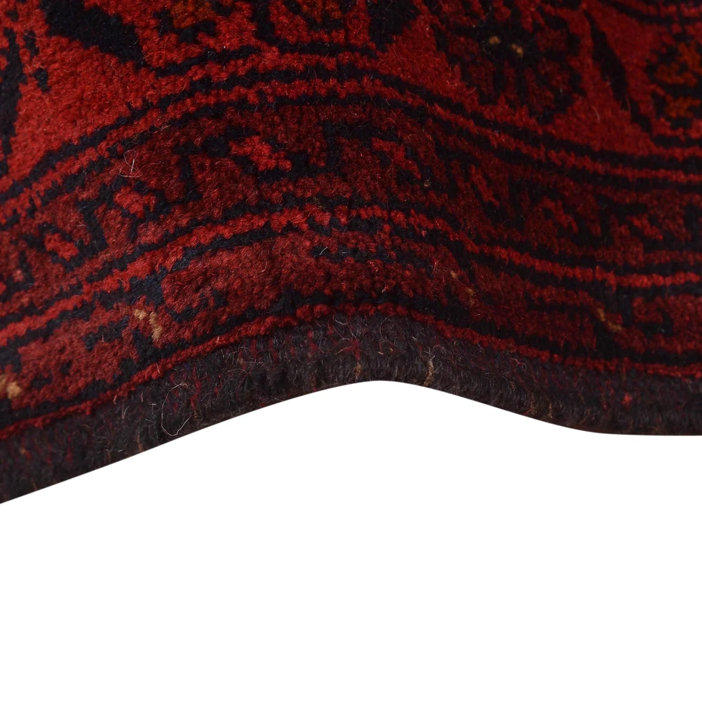 Red Khal Mohammadi Afghan Hand-knotted Rug (KM-421)