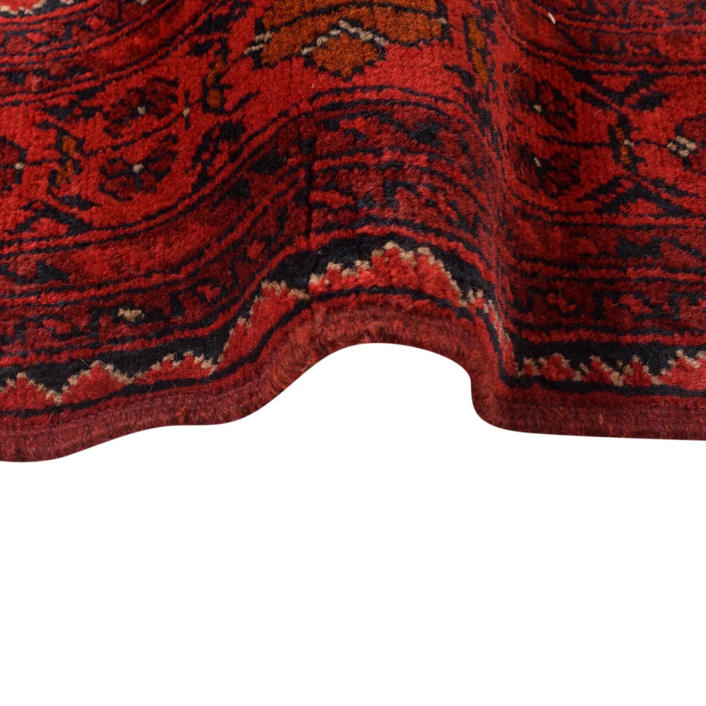 Red Khal Mohammadi Afghan Hand-knotted Rug (KM-422)