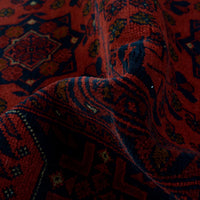 Red Khal Mohammadi Afghan Hand-knotted Rug (KM-427)