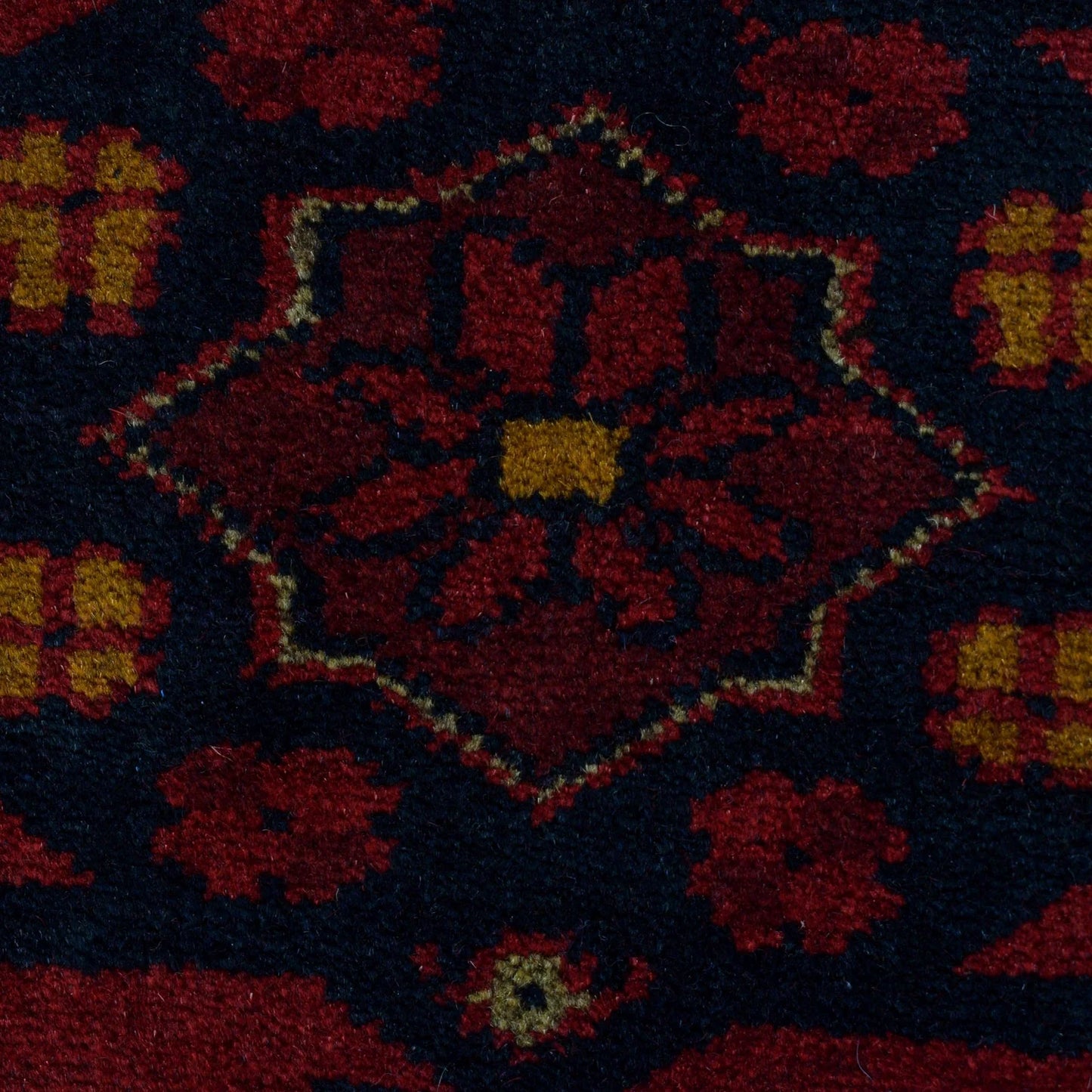 Red Khal Mohammadi Afghan Hand-knotted Rug (KM-428)
