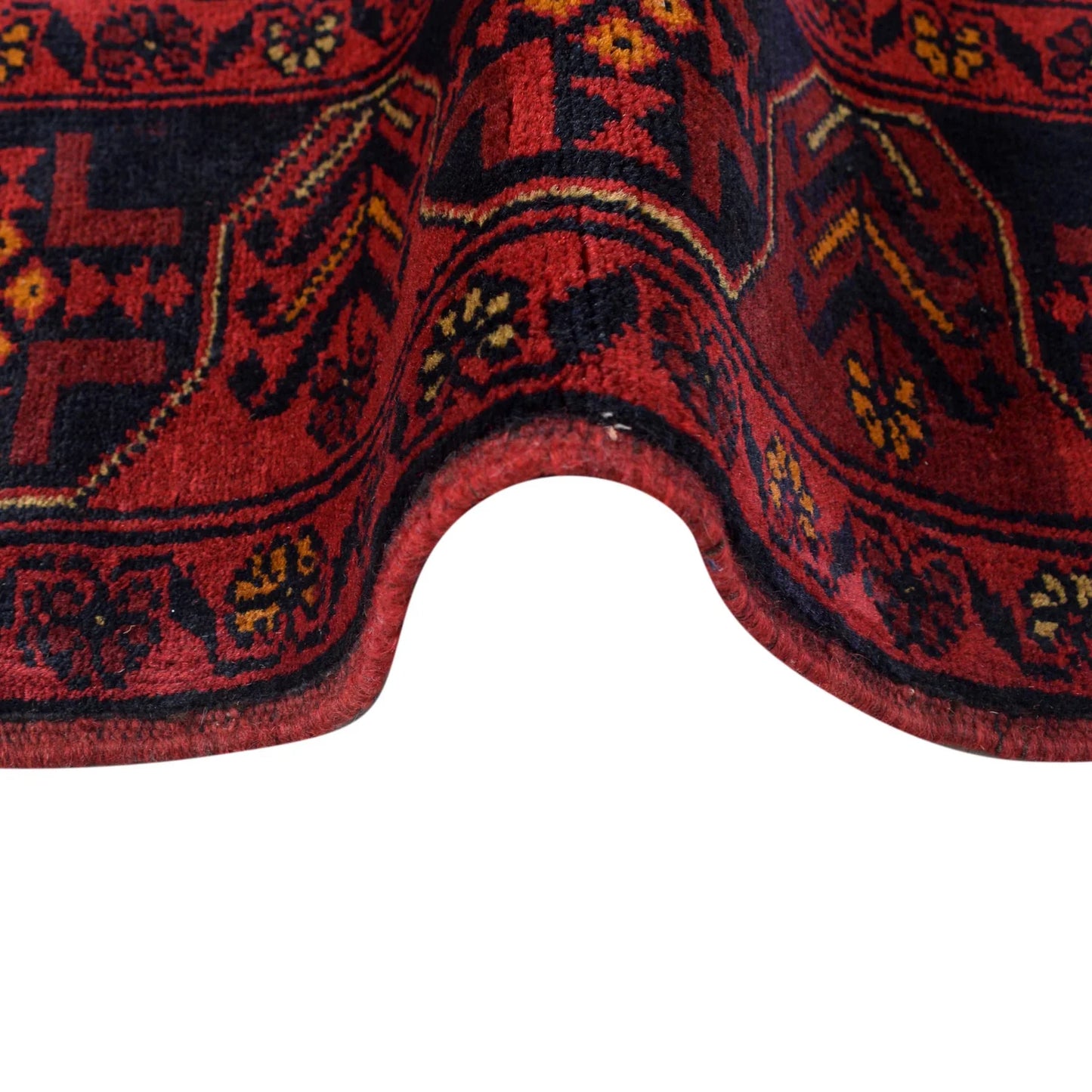 Red Khal Mohammadi Afghan Hand-knotted Rug (KM-428)