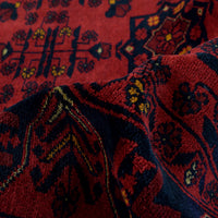 Red Khal Mohammadi Afghan Hand-knotted Rug (KM-428)
