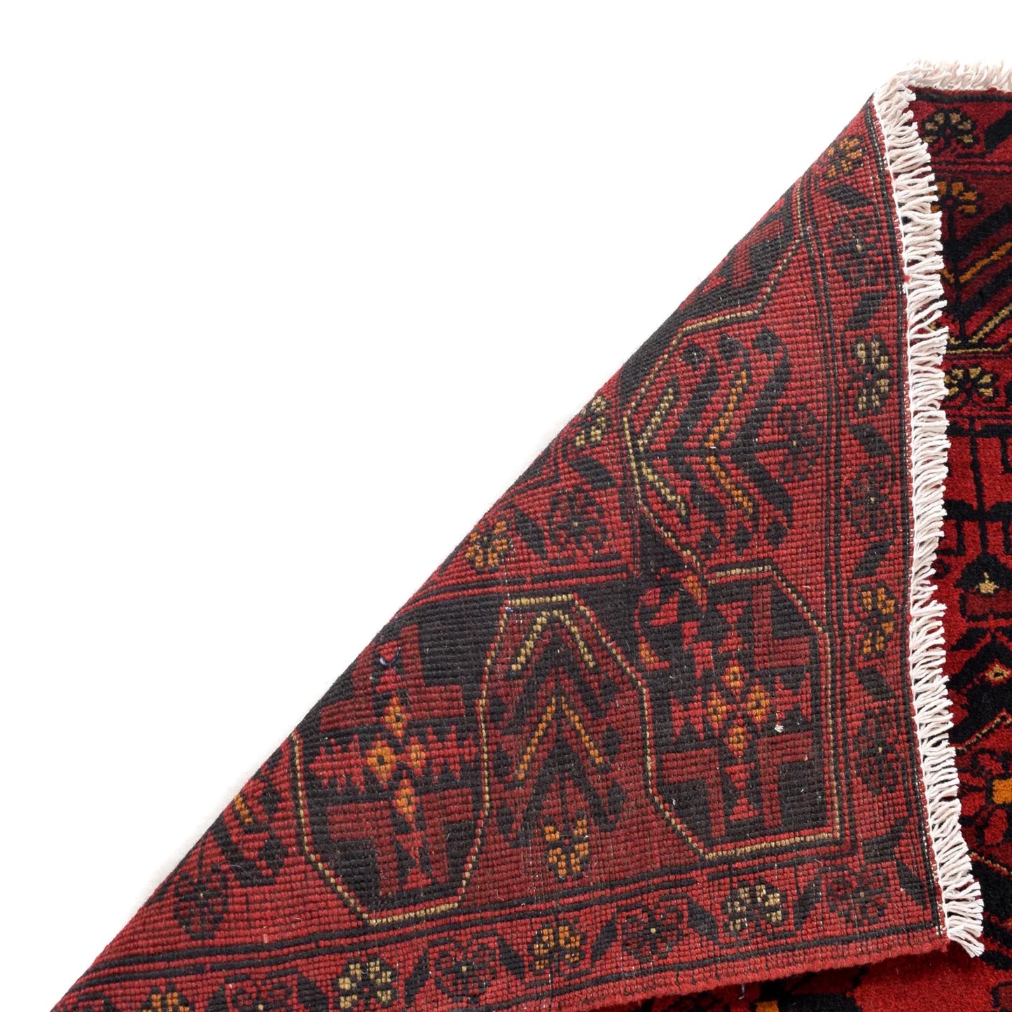 Red Khal Mohammadi Afghan Hand-knotted Rug (KM-428)