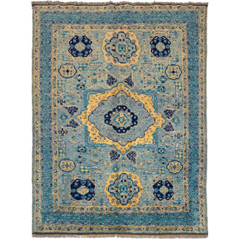 compare product Blue Mumluk Afghan Hand-knotted (MM-101)