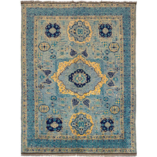Blue Mumluk Afghan Hand-knotted (MM-101)