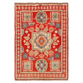 compare product Red Mumluk Afghan Hand-knotted (MM-102)