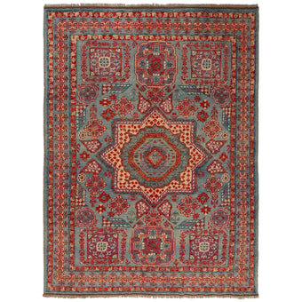 compare product Blue Mumluk Afghan Hand-knotted (MM-104)