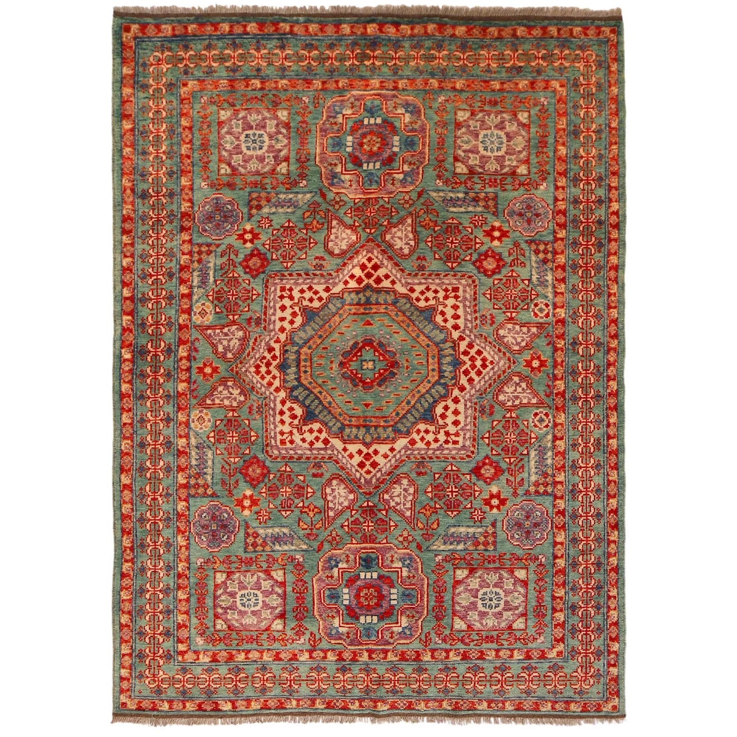 Multi Color Mumluk Afghan Hand-knotted (MM-105)