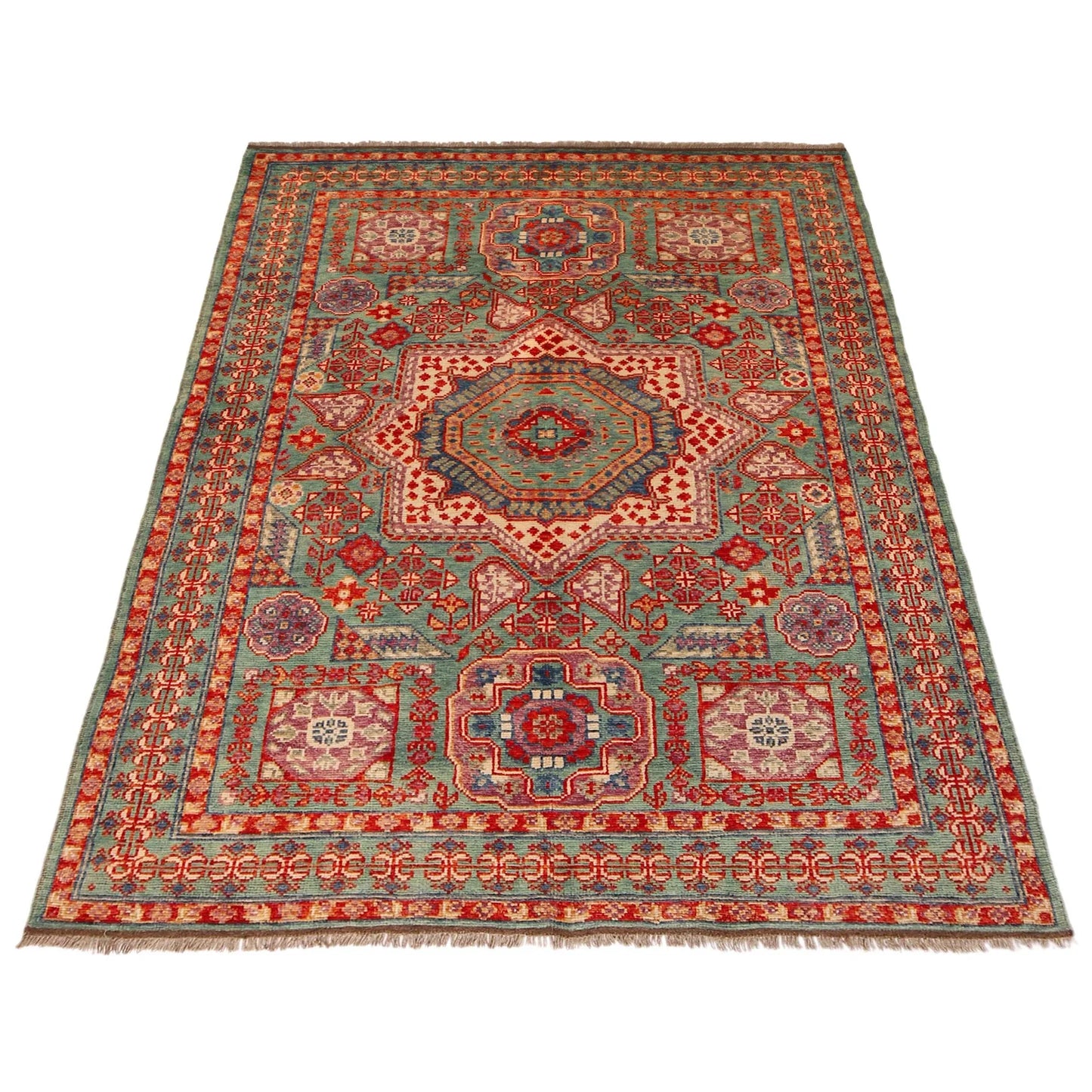 Multi Color Mumluk Afghan Hand-knotted (MM-105)