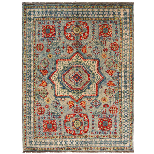 Blue Mumluk Afghan Hand-knotted (MM-106)