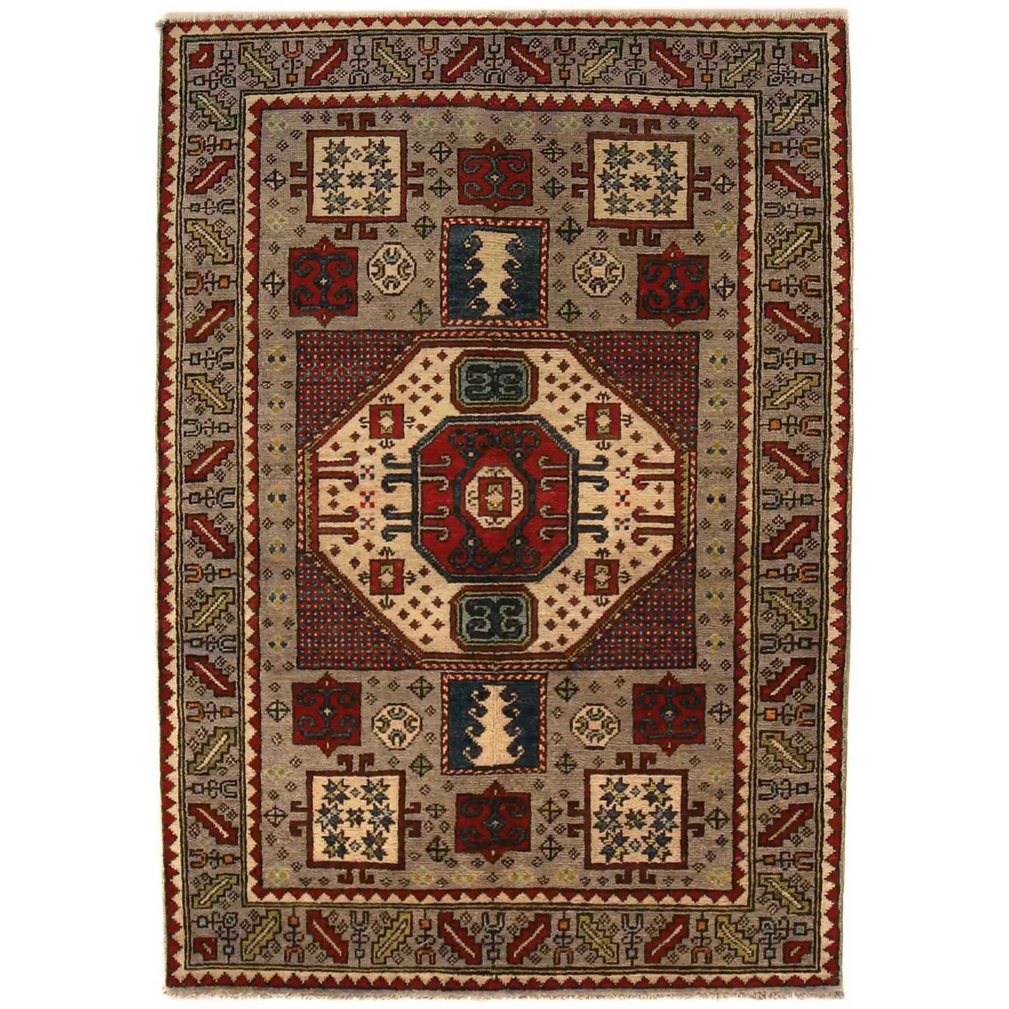 Multi Color Mumluk Afghan Hand-knotted (MM-109)
