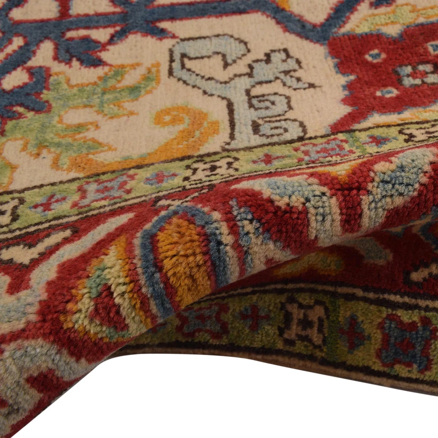 Ivory  Mumluk Afghan Hand-knotted (MM-110)