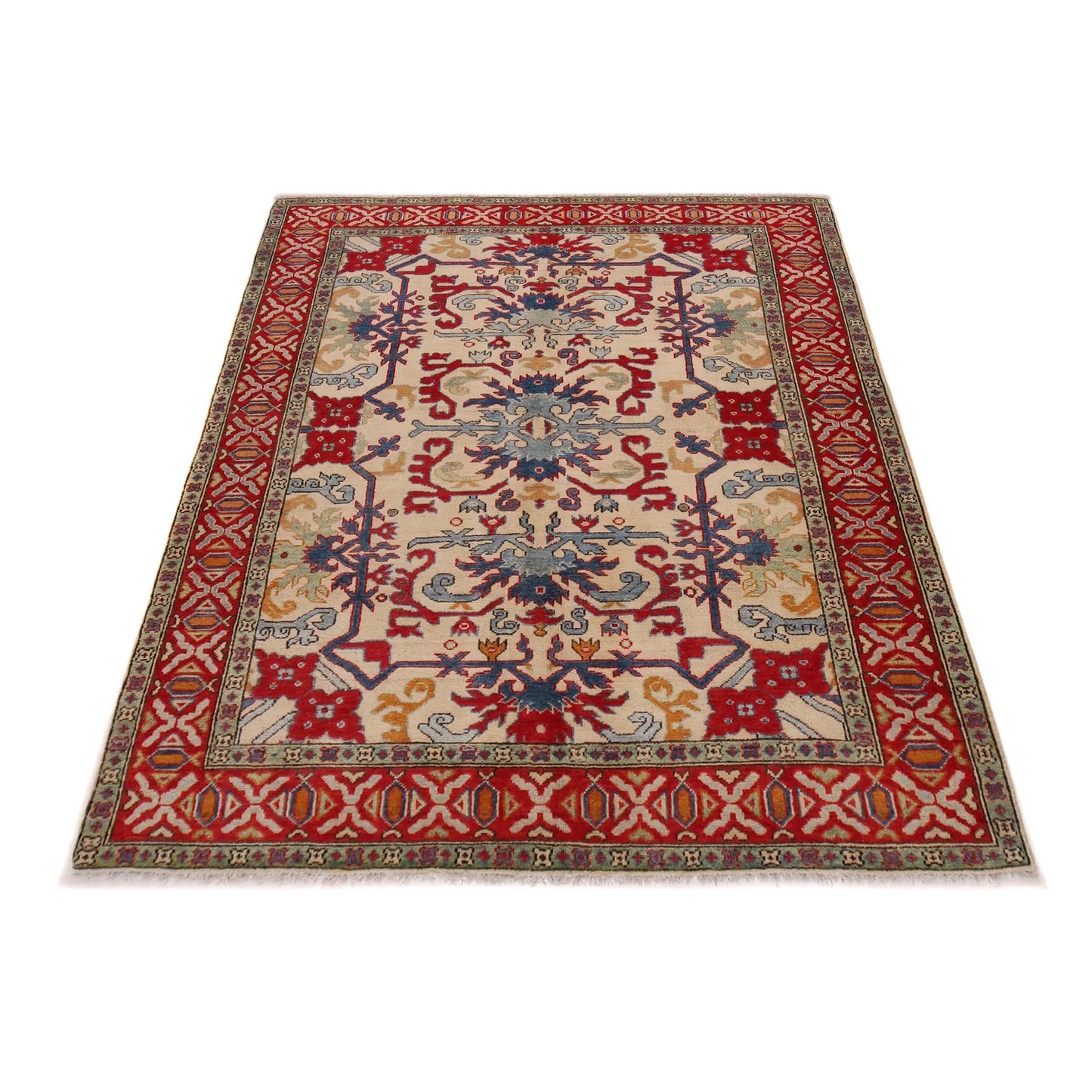 Ivory Mumluk Afghan Hand-knotted (MM-111)