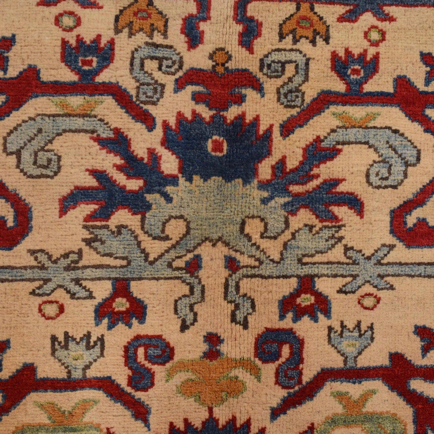 Ivory Mumluk Afghan Hand-knotted (MM-111)