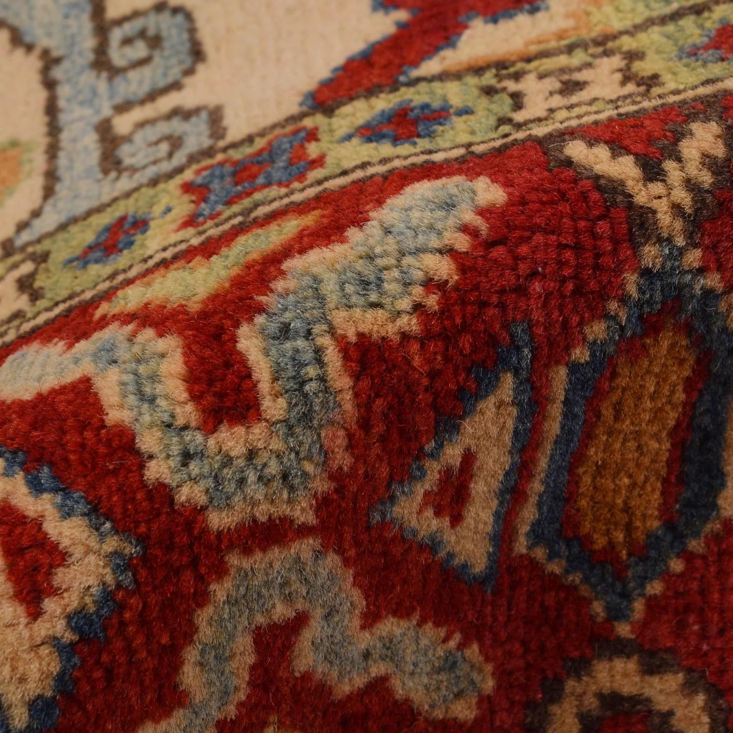 Ivory Mumluk Afghan Hand-knotted (MM-111)