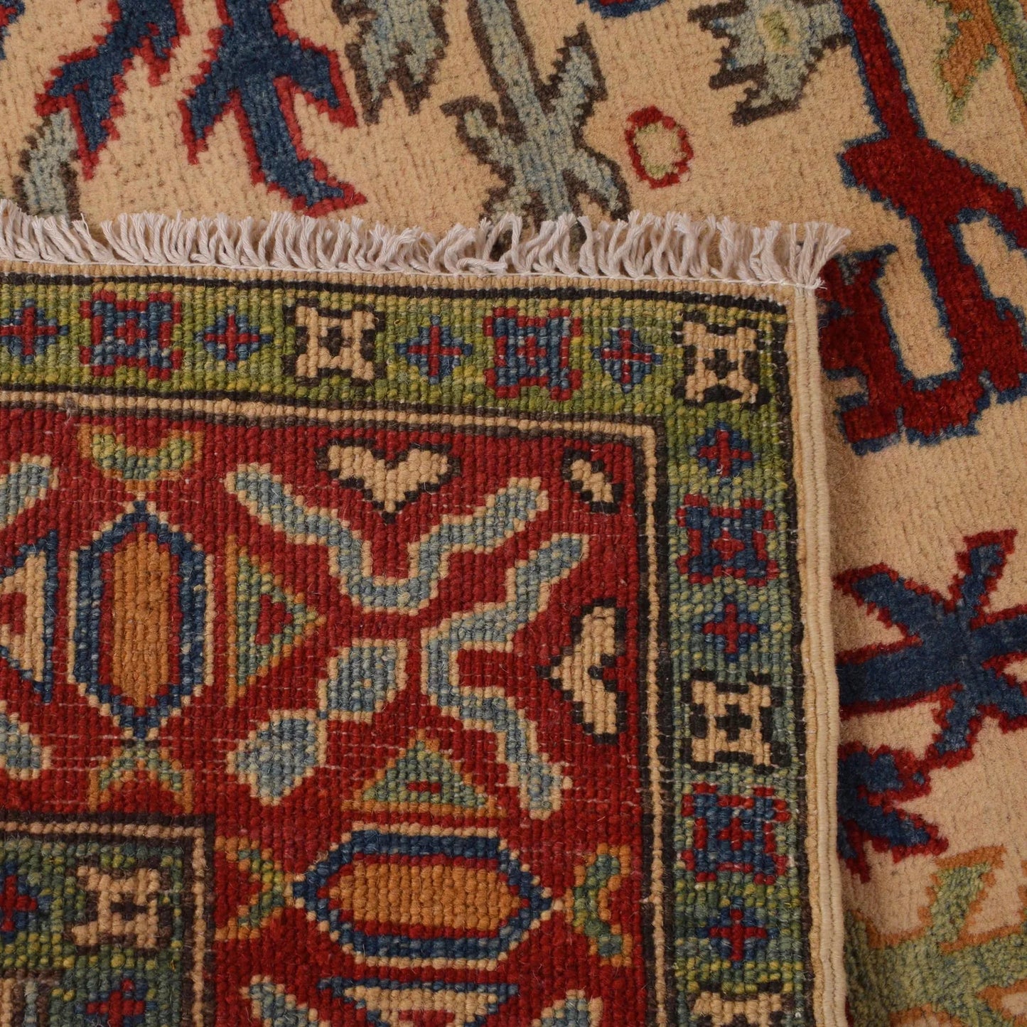 Ivory Mumluk Afghan Hand-knotted (MM-111)