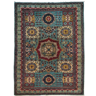 compare product Blue Mumluk Afghan Hand-knotted (MM-113)