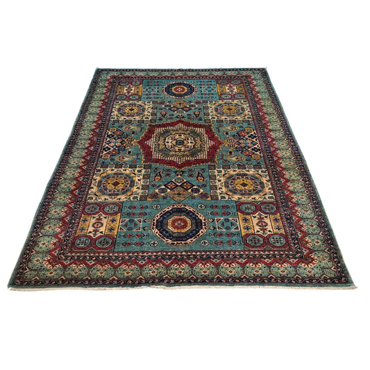 Blue Mumluk Afghan Hand-knotted (MM-113)