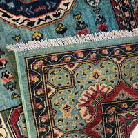 Blue Mumluk Afghan Hand-knotted (MM-113)