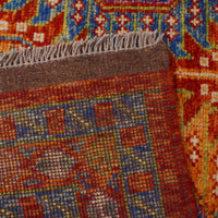 Red Oushak Afghan Hand-Knotted Rug (OK-602)