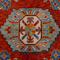 Red Oushak Afghan Hand-Knotted Rug (OK-604)