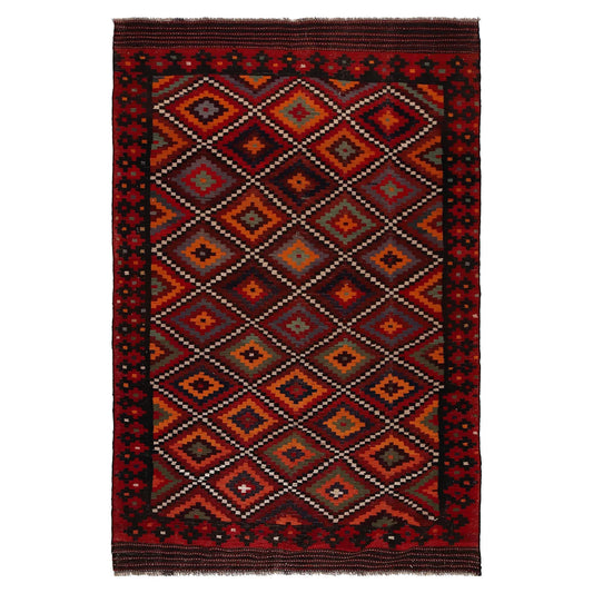 Multi Color Afghan Hand-knotted Kilim (RK-4001)