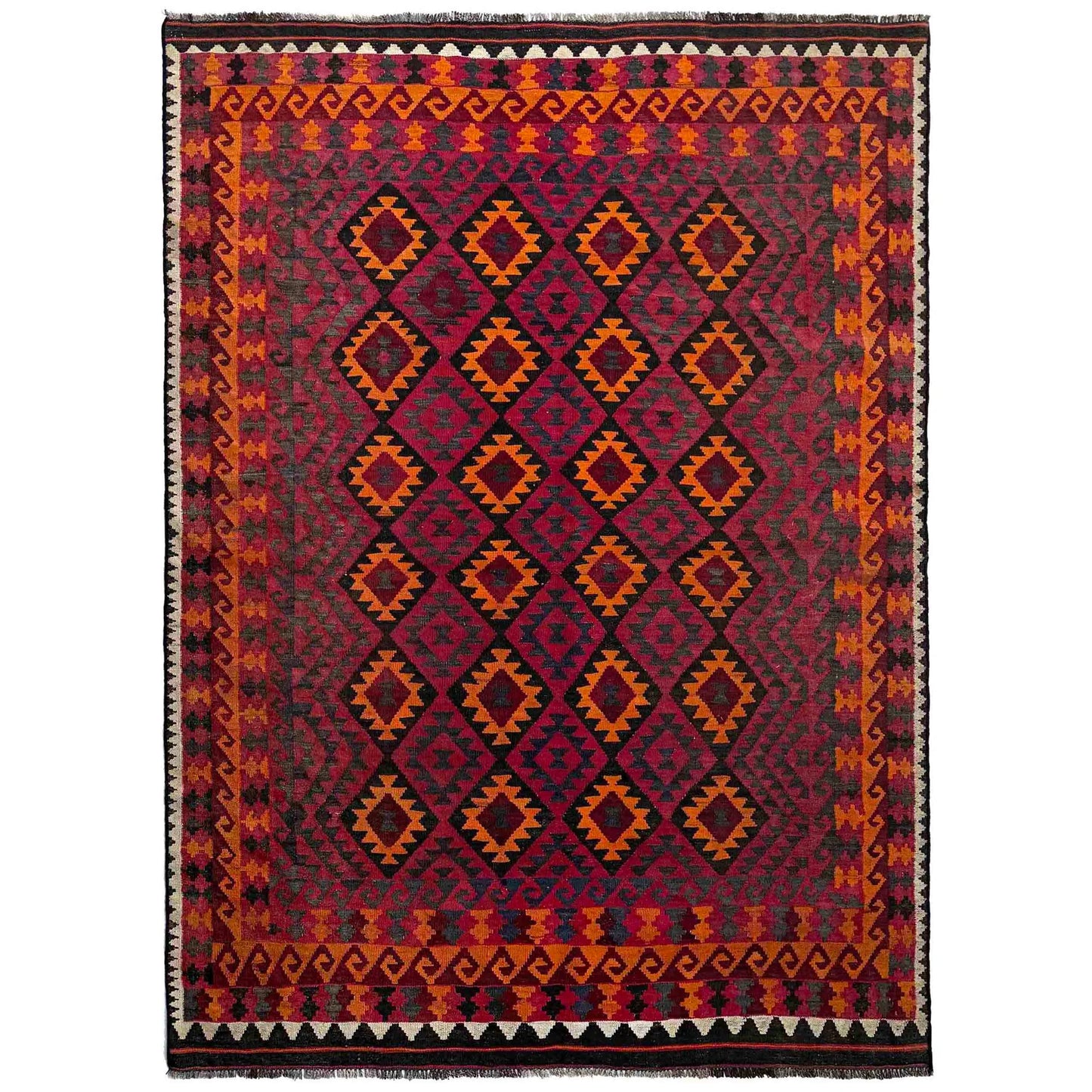 Multi Color Afghan Hand-knotted Kilim (RK-4002)