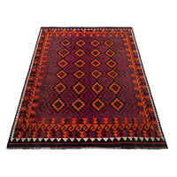 Multi Color Afghan Hand-knotted Kilim (RK-4002)