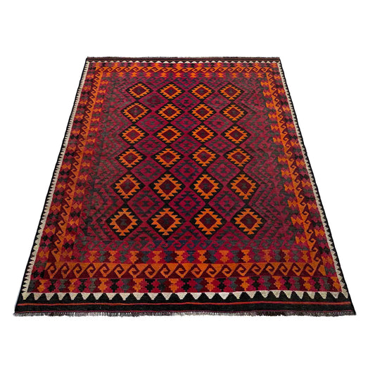 Multi Color Afghan Hand-knotted Kilim (RK-4002)