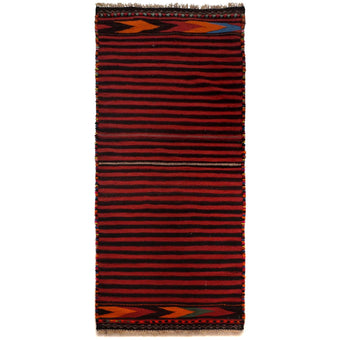 compare product Red Afghan Hand-knotted kilim Runner (RK-4003)