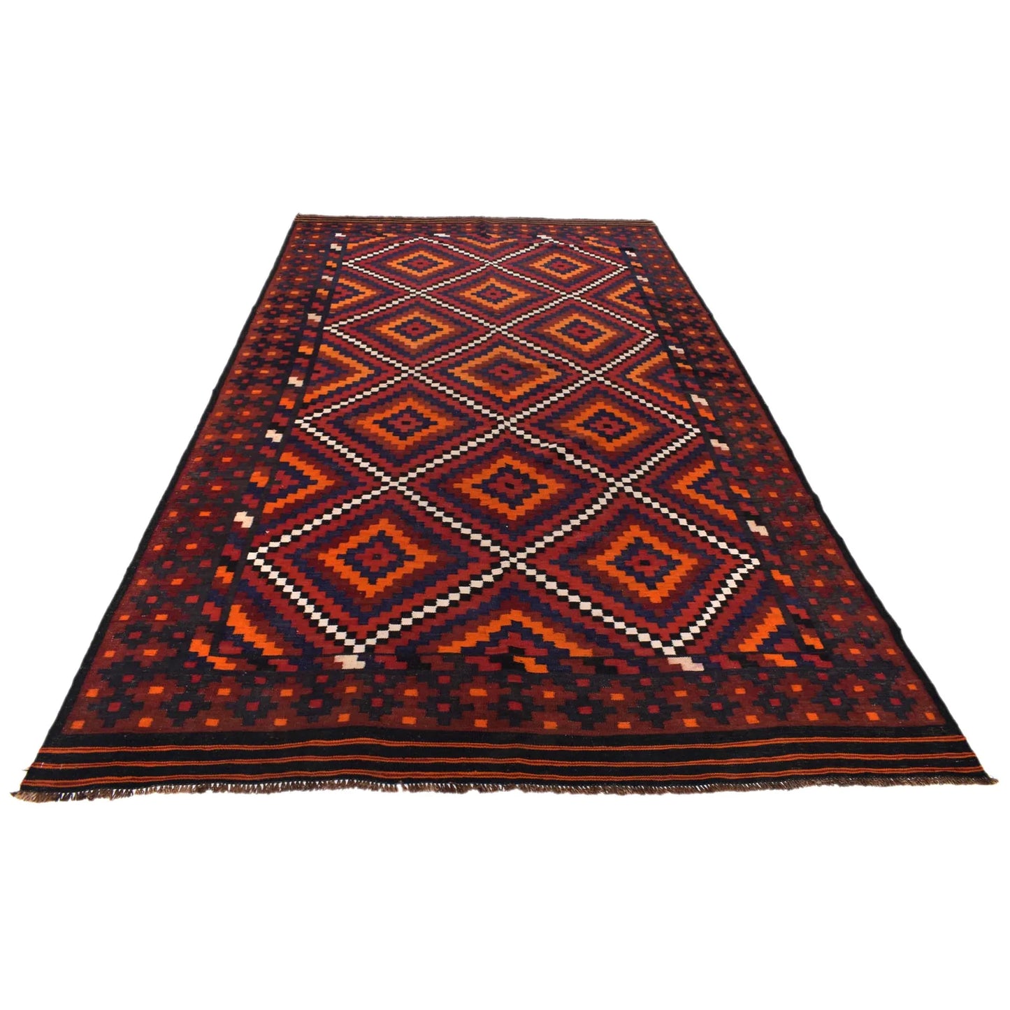 Multi Color Afghan Hand-Knotted Kilim (RK-4005)