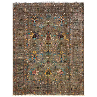 compare product Grey Modern Sultani Afghan Hand-knotted Rug (ST-717)