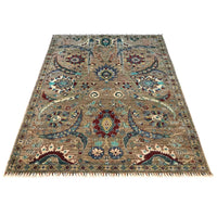 Multi Color  Modern Sultani Afghan Hand-knotted Rug (ST-719)