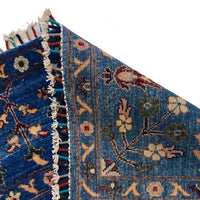 Blue  Modern Sultani Afghan Hand-knotted Rug (ST-724)