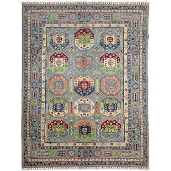 compare product Multi Color Waziri Afghan Hand-knotted Rug (WZ-1601)