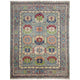 Multi Color Waziri Afghan Hand-knotted Rug (WZ-1601)