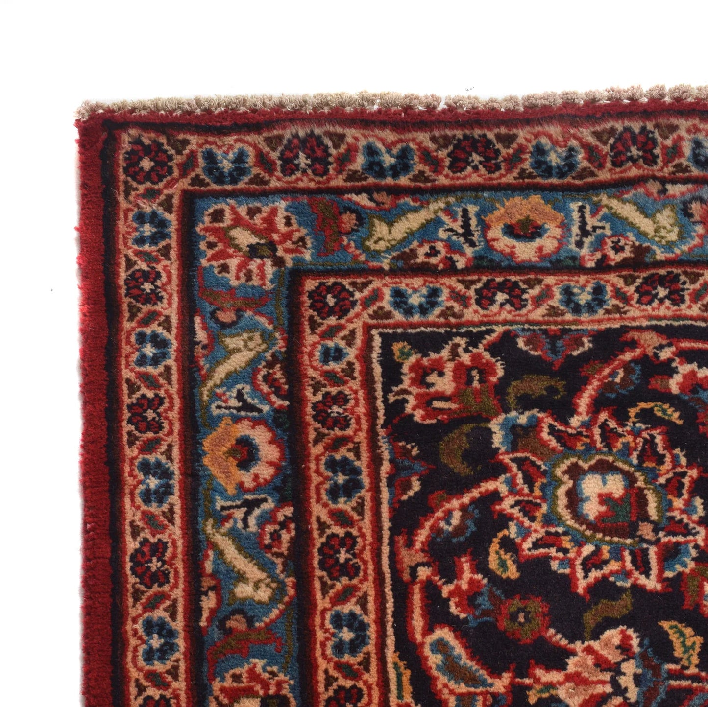 Red Kashan Hand-Knotted Persian Rug (KN-631)