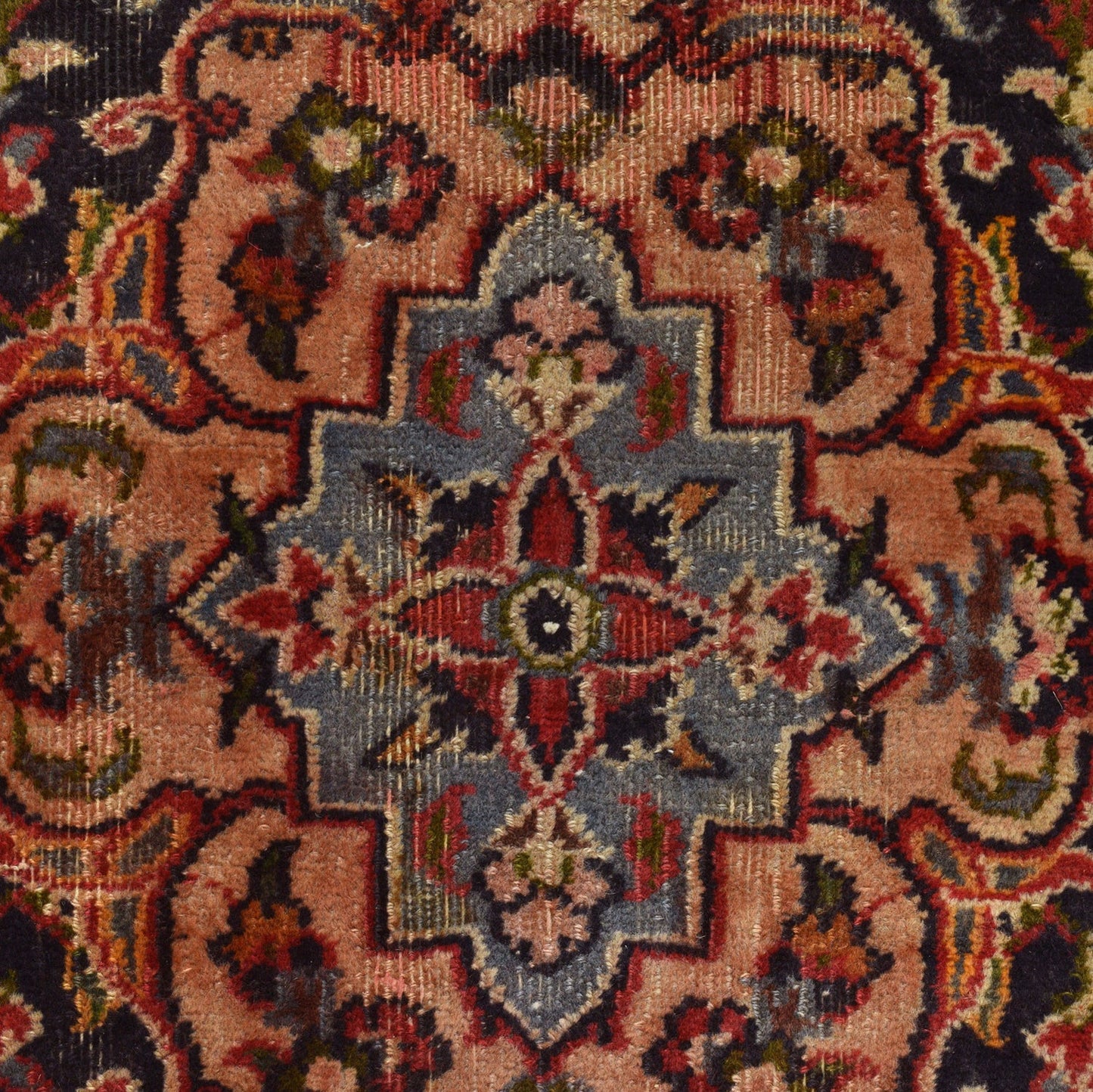 Red Kashan Hand-Knotted Persian Rug (KN-631)