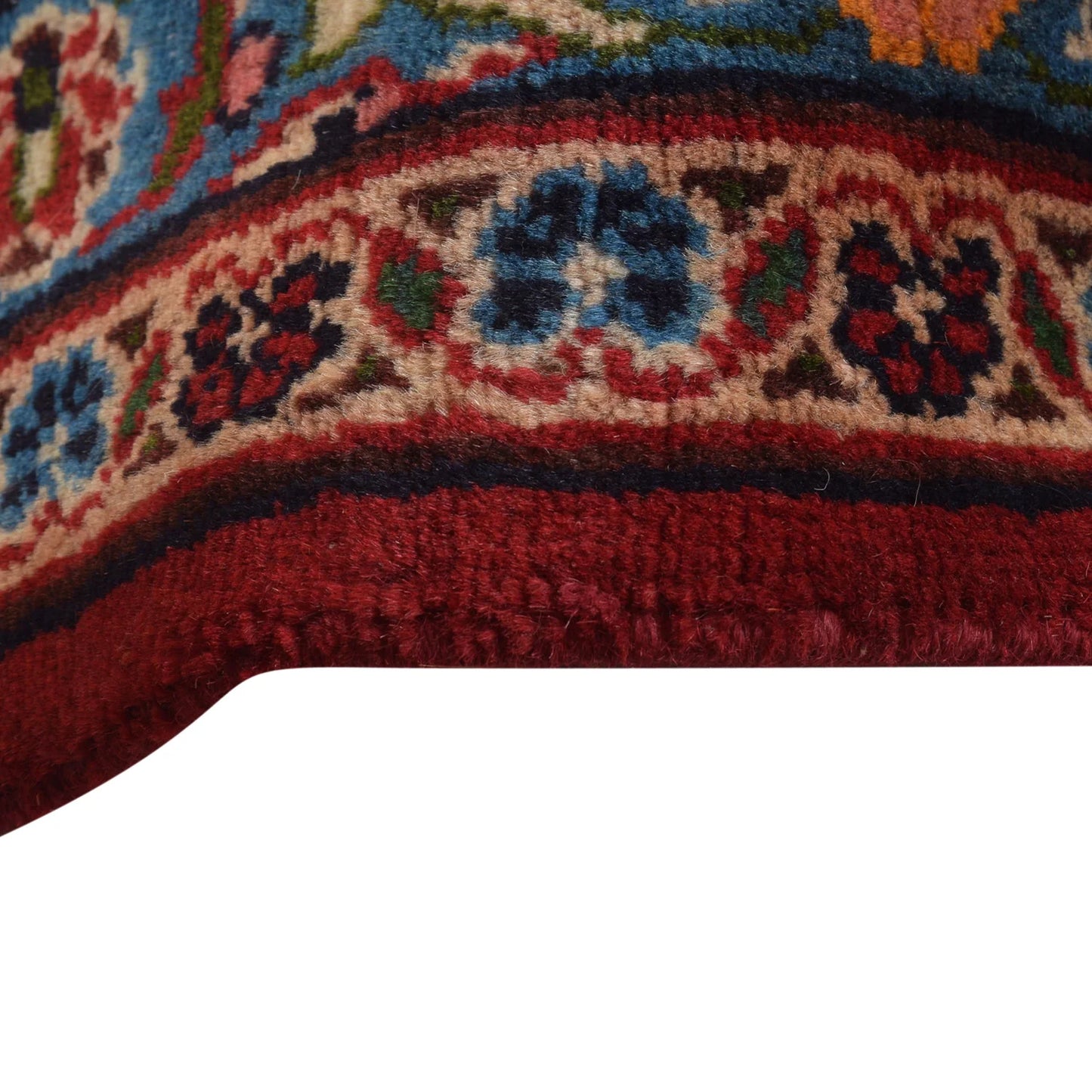 Red Kashan Hand-Knotted Persian Rug (KN-631)