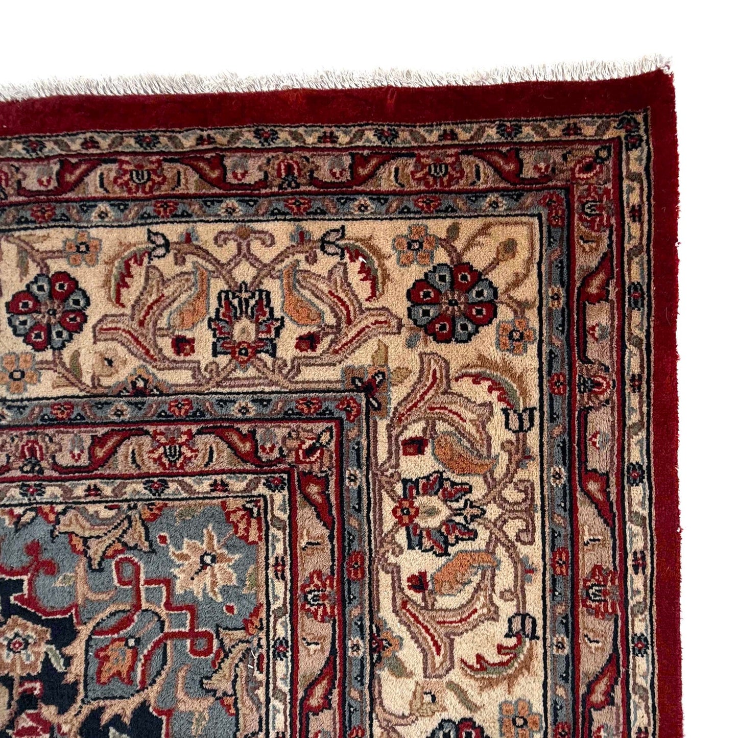 Multi Color  Kashan Hand-Knotted Persian Rug (KN-632)