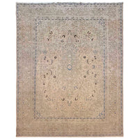 Ivory Kashan Hand-Knotted Persian Rug (KN-633)