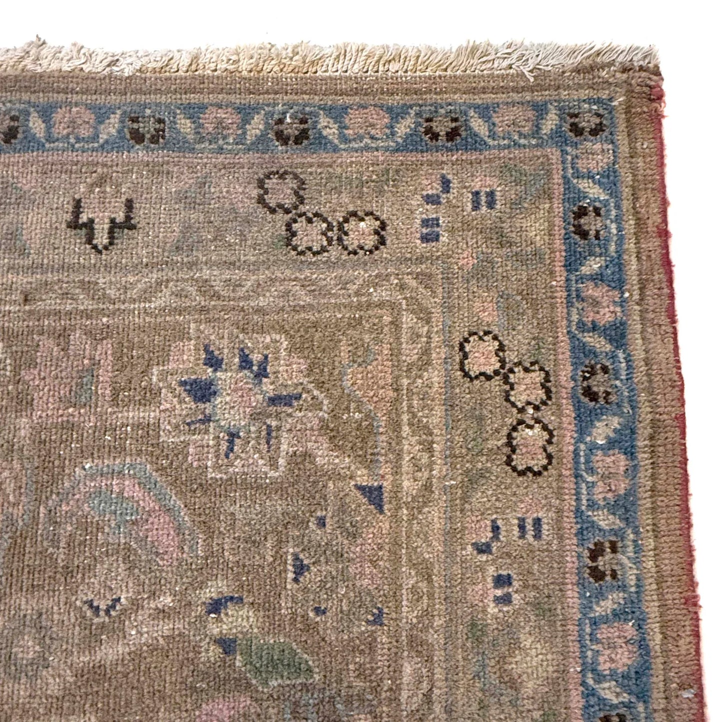 Ivory Kashan Hand-Knotted Persian Rug (KN-633)