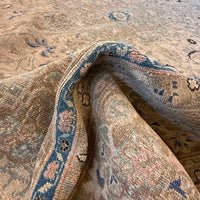 Ivory Kashan Hand-Knotted Persian Rug (KN-633)