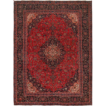 compare product Red Kashan Hand-Knotted Persian Rug (KN-634)